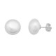 Pendientes Plata Perla 14 mm